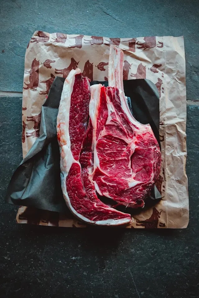 Een stuk ribeye